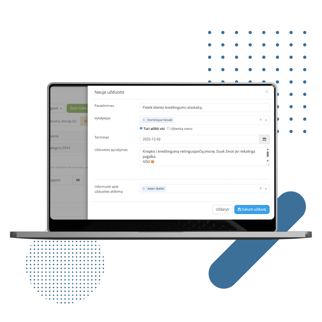 Užduočių valdymas